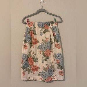 Floral Print Women's Pencil Skirt